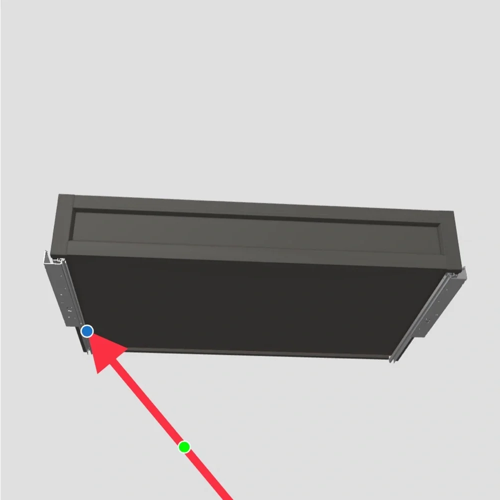 Ikea komplement 1 Pair Undermount SoftClose Drawer 130781 130782 Slide rails NEW